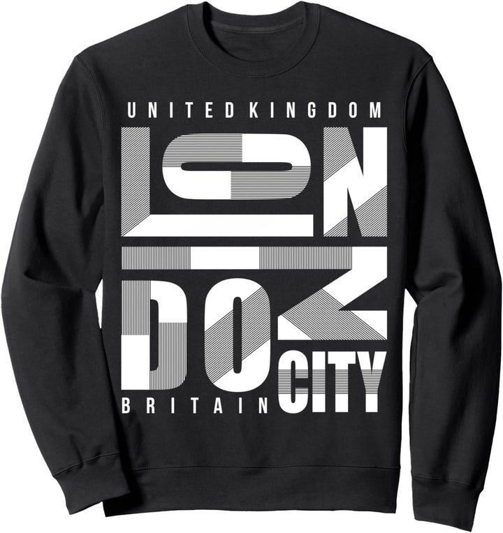 London UK, I Love London Vibes, Cool London Illustration Sweatshirt