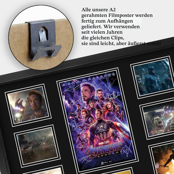 HWC Trading Avengers Endgame Robert Downey Jr Geschenke Geducktes Signiertes Autogramm Präsentations