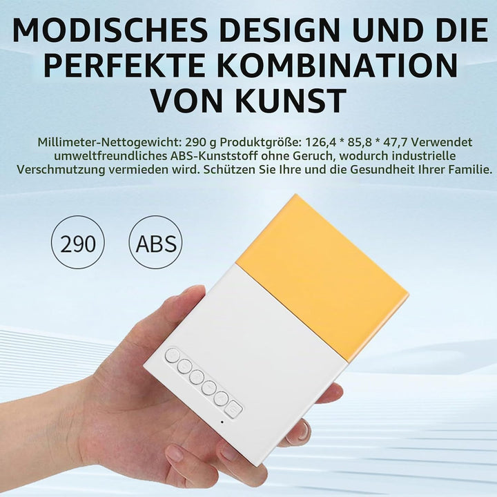 Dpofirs Kleiner Tragbarer Videoprojektor, 100ansi 6000LM, Manueller Fokus, Home Cinema Smart Project