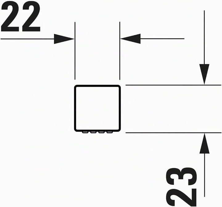 Duravit Universal Stabbrause, Duschkopf mit Strahlart Rain, Duschbrause eckig, Brausekopf reinigungs