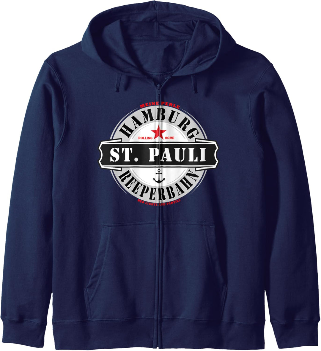 Hamburg St. Pauli Reeperbahn Red light Party Kiez Streetwear Kapuzenjacke