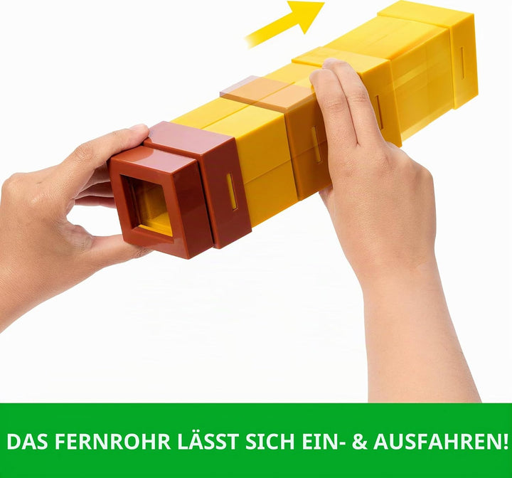 Mattel Minecraft Pixel-Fernrohr Spielzeug mit Pixellinse, Zubehörteil für Rollenspiele und Kostüme i