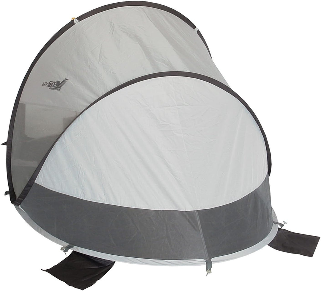 High Peak Unisex – Erwachsene Calobra 80 Strandmuscheln, Aluminium-dunkelgrau, 200x120x90cm
