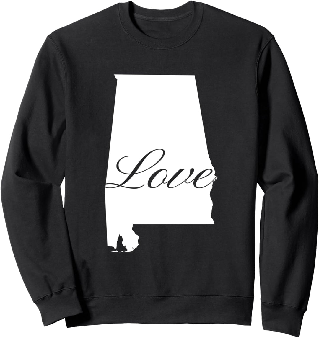 Alabama Cursive Love State Pride Sweatshirt