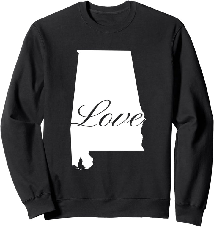 Alabama Cursive Love State Pride Sweatshirt