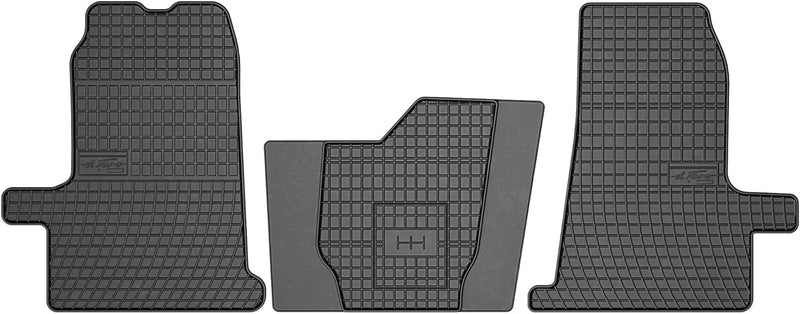 M MOTOS Gummimatten Auto Fussmatte passt für Ford Transit V 2000-2013 Verbessern Sie Ihren Reisekomf