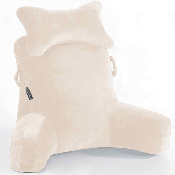 SLIGUY Lesekissen, Extra gross 78,7 cm,Bettruhekissen mit Abnehmbarer Nackenrolle und Armen zum Sitz