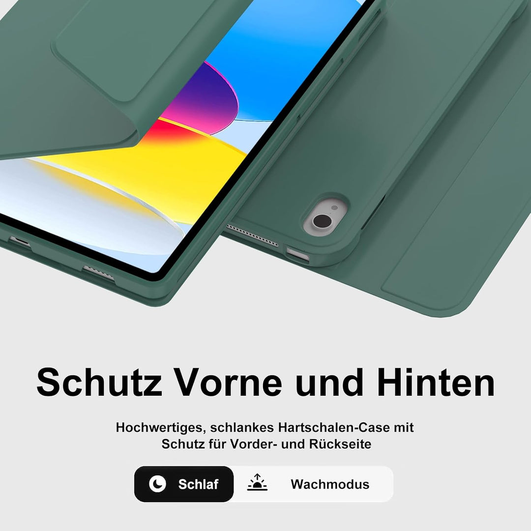 Hülle Beleuchtung Tastatur für iPad A16 11/10 Generation (2025/2022) 11/10.9 Zoll mit Trackpad, Kabe