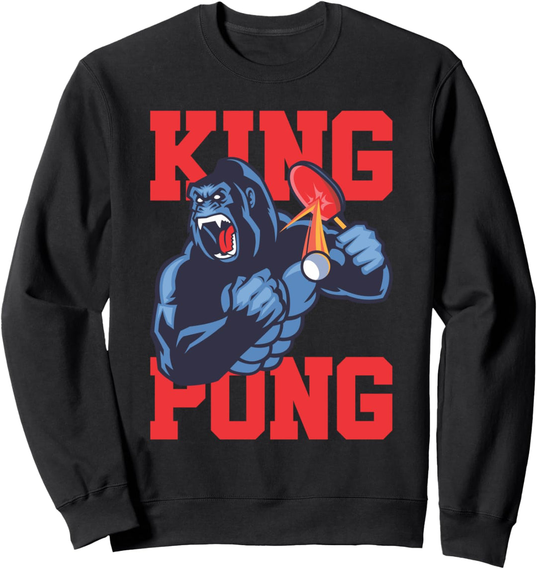 Table Tennis King Pong Funny Ping Pong Winner Vintage Gift Sweatshirt