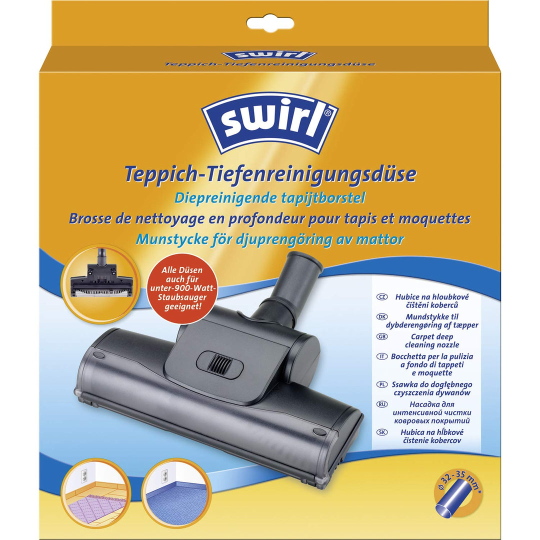 Swirl Teppich-Tiefenreinigungsdüse, Staubsaugerdüse mit rotierender Bürstenwalze, 32mm-35mm, Passend
