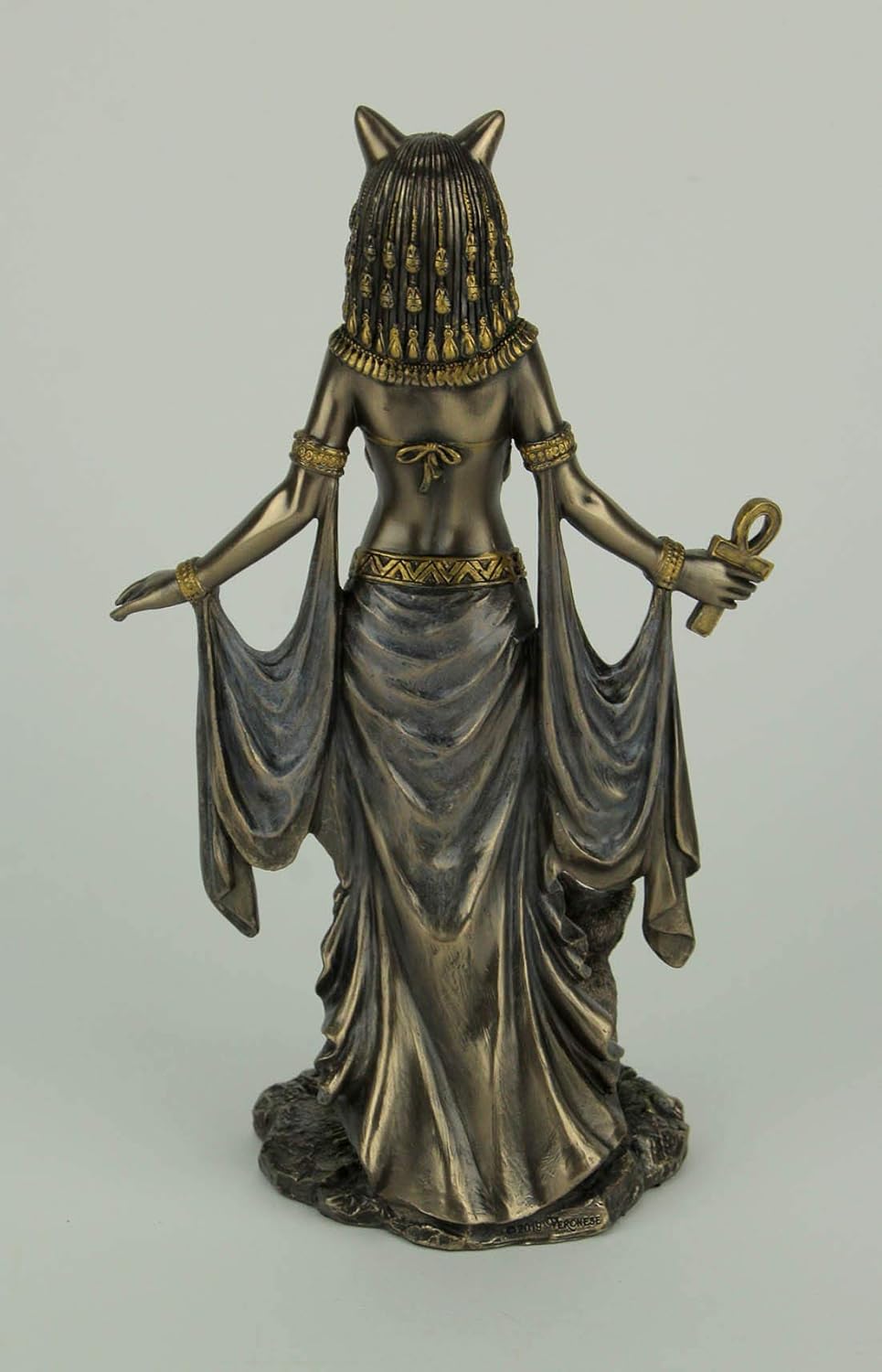Veronese Design Bastet Skulptur ägyptische Göttin des Schutzes, 25,4 cm hoch Bronze, Bronze