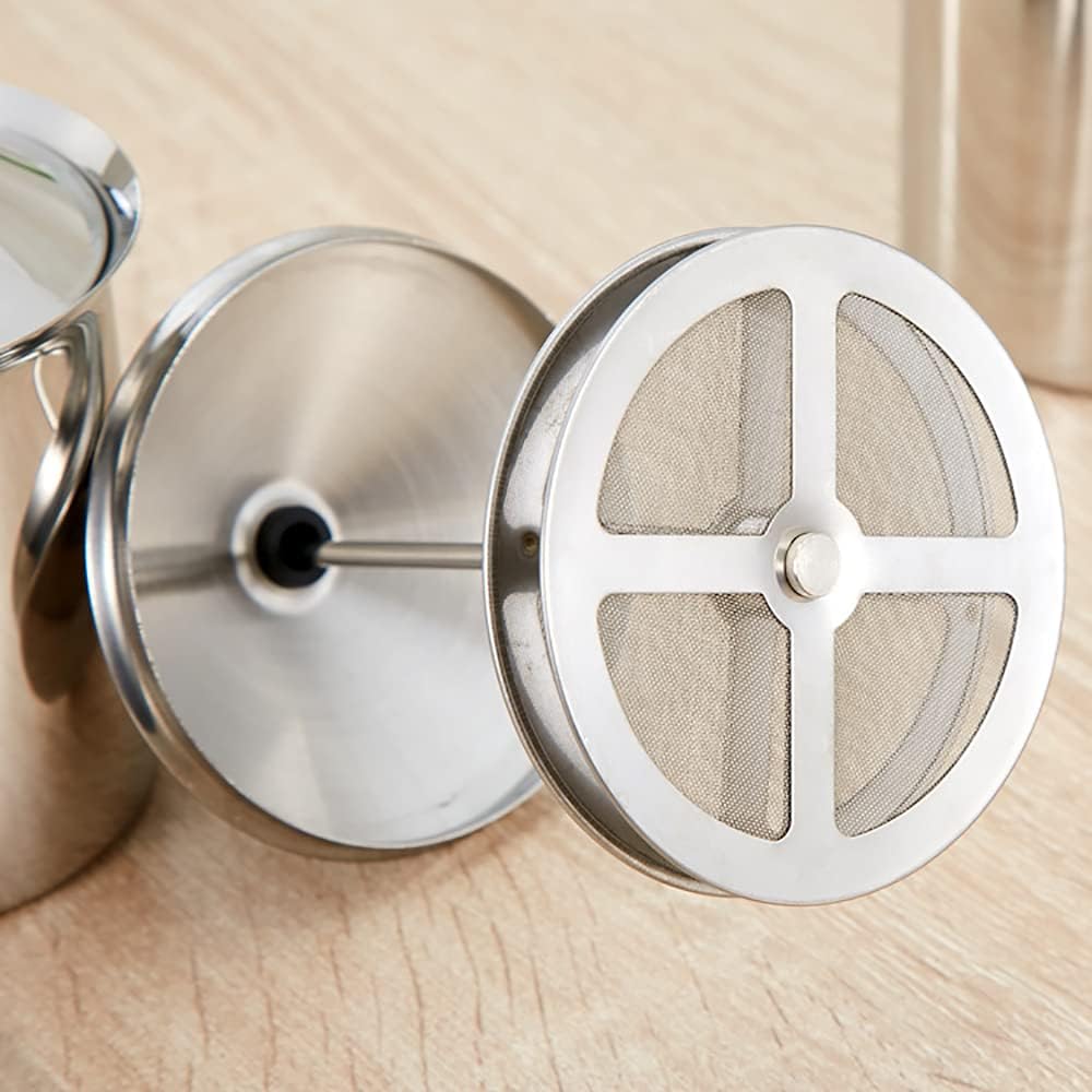 Manueller Milchaufschäumer, Edelstahl, Handpumpe, Milchaufschäumer, handbetriebener Milchschaummache