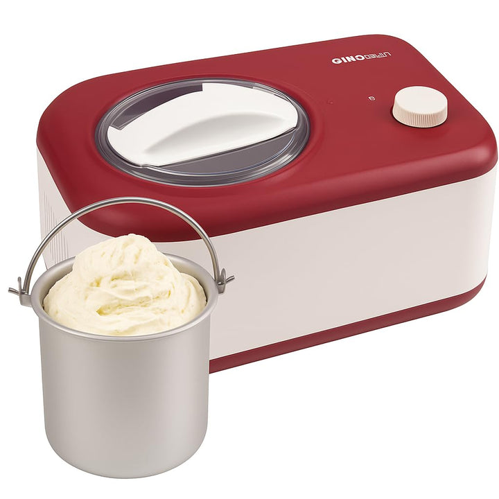 Gino Gelati Eismaschine mit Kompressor Polari Eiscreme Maschine Eisbereiter, 1 Liter, leichte Reinig