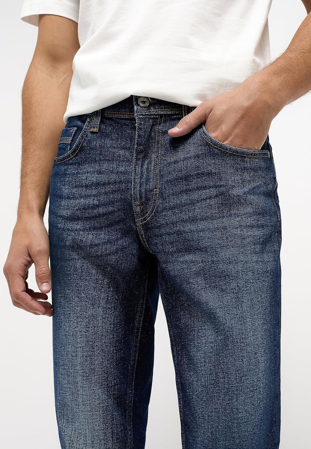 MUSTANG Herren Jeans Hose Style Washington Straight 31W / 32L Blau, 31W / 32L Blau