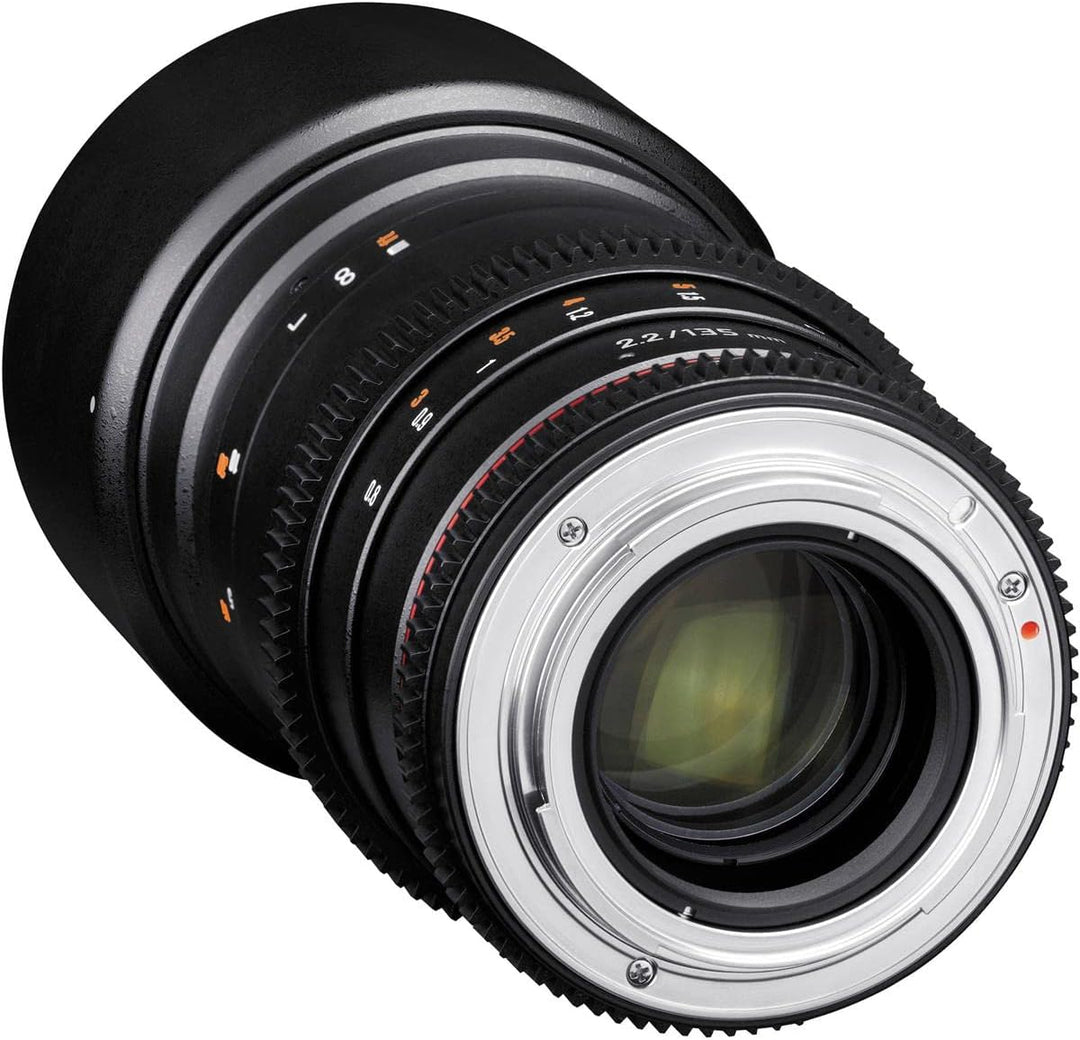 Rokinon Cine DS 135 mm T2.2 ED UMC Teleobjektiv für Canon EF Digital SLR Kameras, Canon