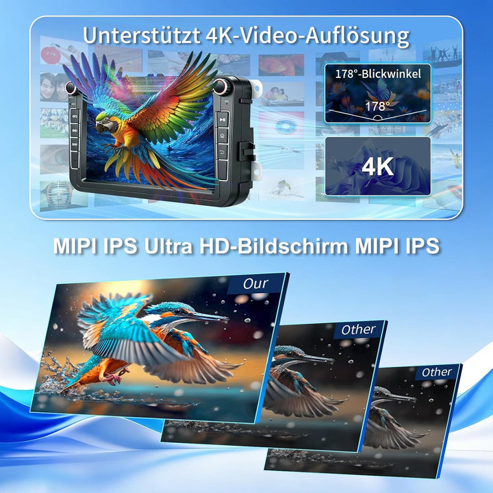 8 Zoll Android 15 8+128G Autoradio mit Qualcomm Chip Bildschirm für Golf 5 Golf 6 VW T5 VW Polo 6R G