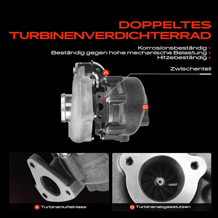 Frankberg Turbolader Kompatibel mit Grandeur TG 2.2 CRDi 2006-2011 Santa Fé II CM 2.2 CRDi 2006-2012