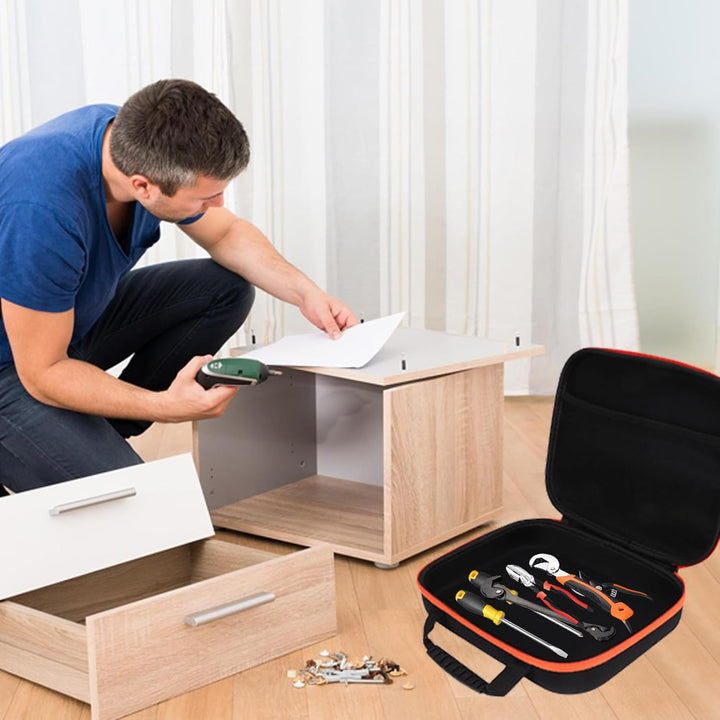 GAESHOW Werkzeugtasche Schwarz EVA Hartschale Wasserdicht Mutispandex Hardware Werkzeug Aufbewahrung