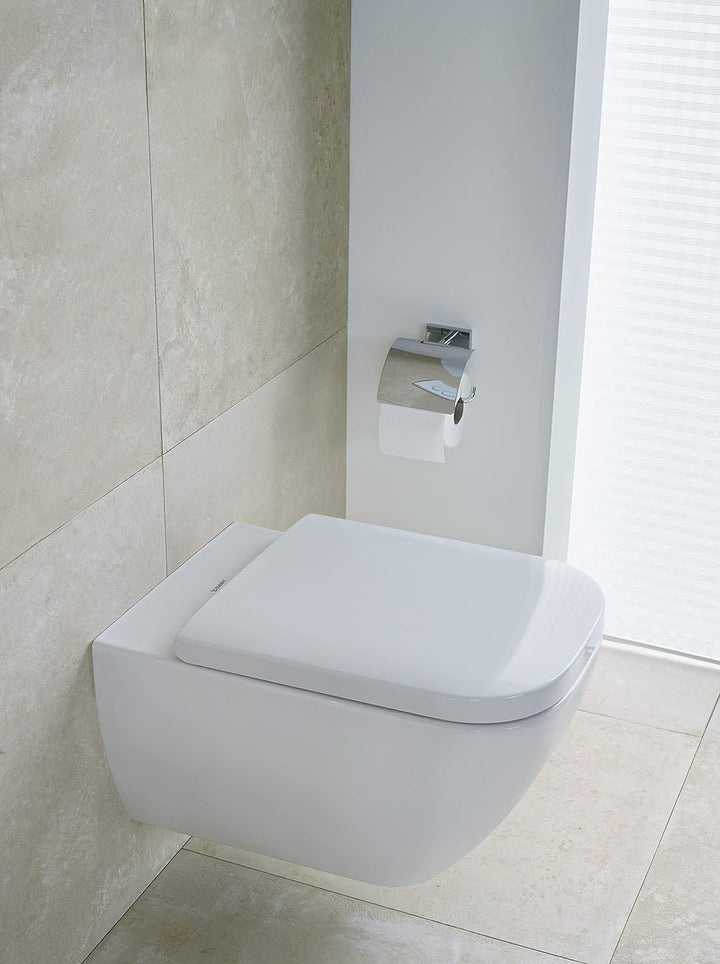 Duravit WC-Sitz Happy D.2, Toilettendeckel mit Absenkautomatik, Klodeckel aus Urea-Duroplast, mit Ed