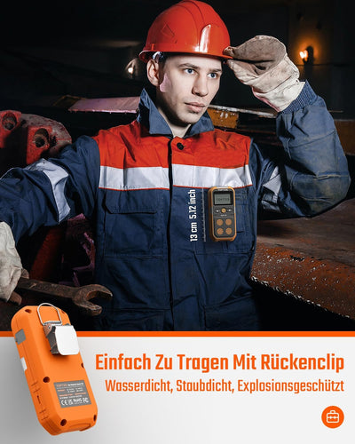 TopTes Guard-101 Gasmelder, 4 Gasmelder Für H2S, CO, LEL Und O2, Mit Vibration, Licht- Und Tonalarm,