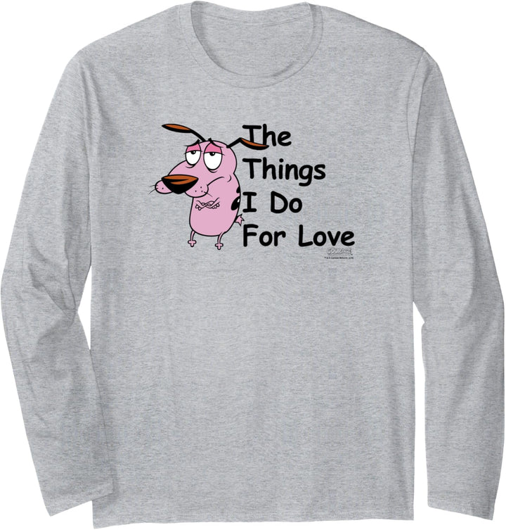 Courage the Cowardly Dog For Love Langarmshirt