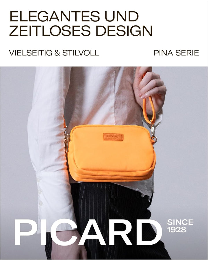 Picard Damen Schultertasche PINA aus Nylon Klein | mit Reissverschluss | Schultertasche | Alltag, Au