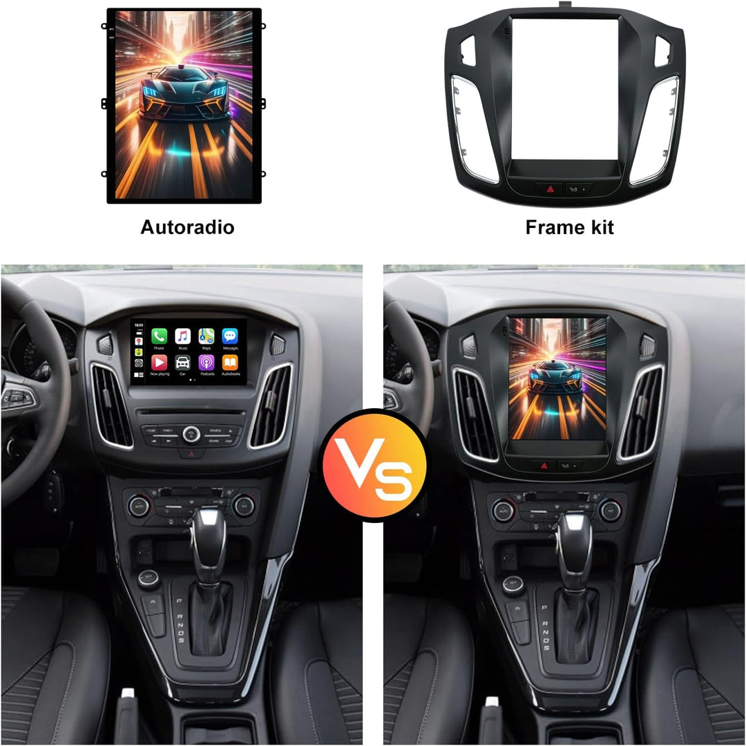 Android 15 IPS Autoradio für Ford Focus MK3 (2012-2017) GPS Navigation Radio - Eingebautes CarPlay A