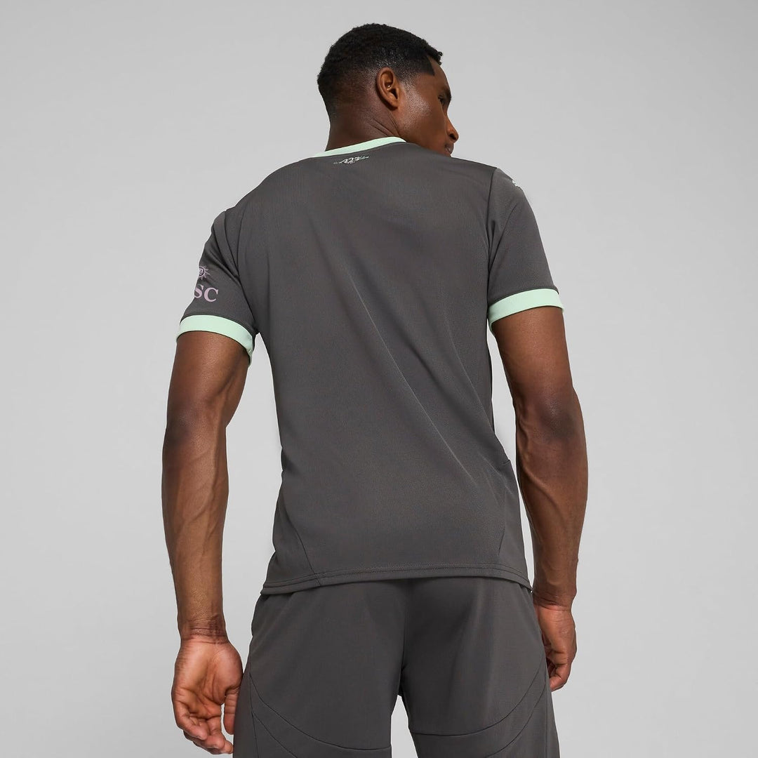 PUMA Herren AC Milan ftblCULTURE T-Shirt ┃Kurzarm-Fussballtrikot Herren XS Grau, Grün., XS Grau, Grü