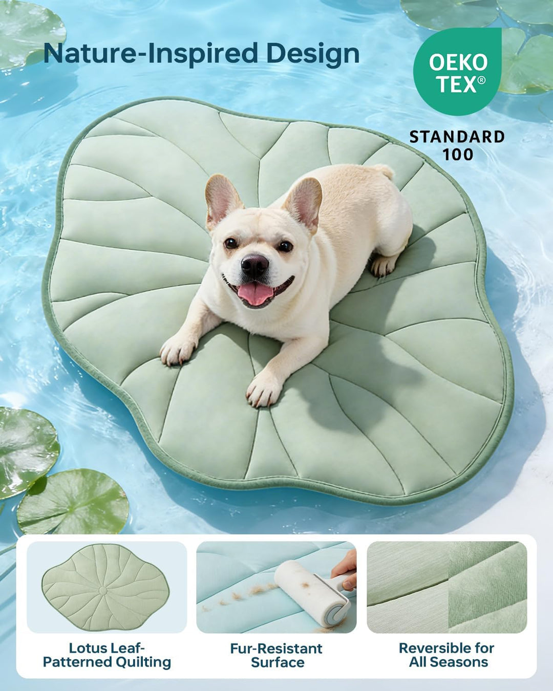 BG-BABYGO Hundekühlmatte, Reversibel, Selbstkühlend, Arc-Chill Kühlpad für Kleine und Mittelgrosse H