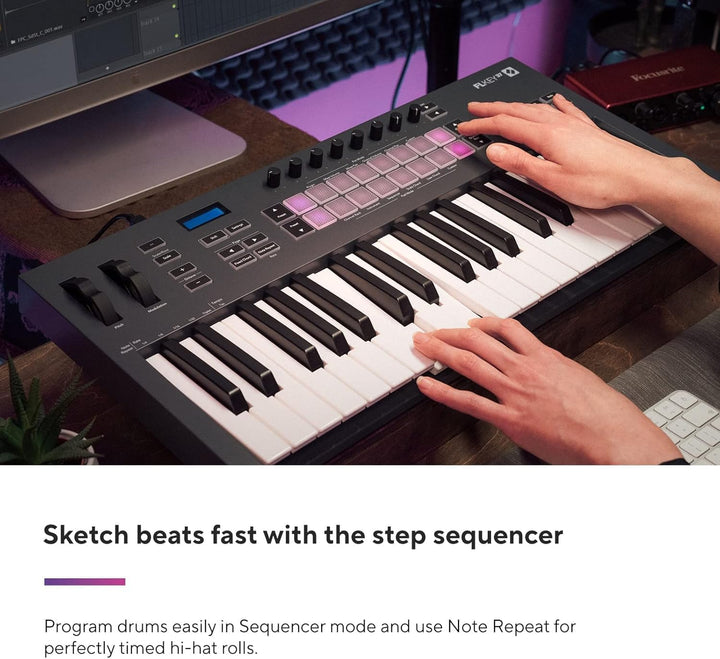 Novation FLkey 37 MIDI-Controller-Keyboard – Nahtlose Integration in FL Studio mit Akkord- und Skale