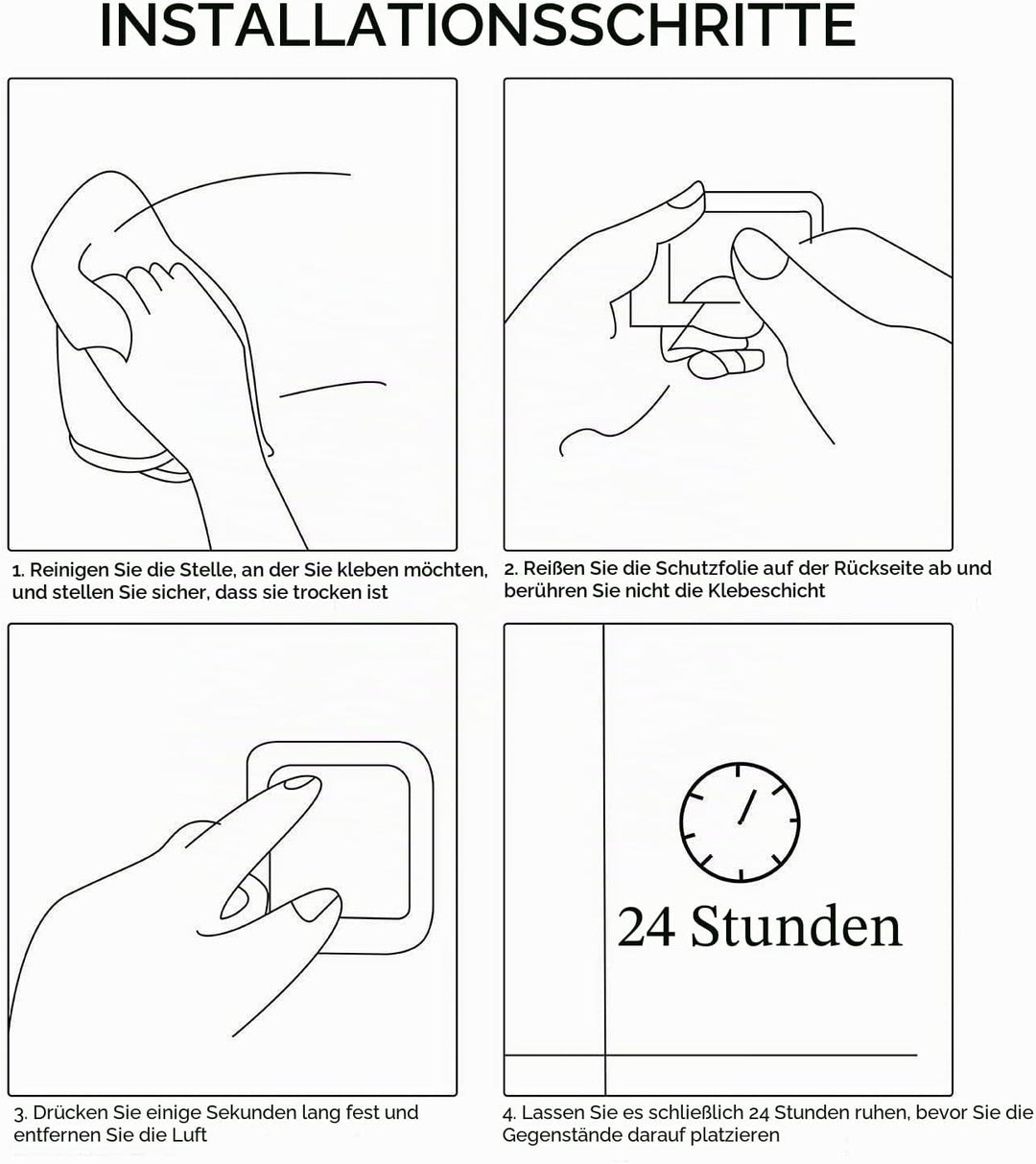 ZUNTO SUS 304 Duschregal, selbstklebend, Ablage für Badezimmer, Schwarz 1 Pack Schwarz, 1 Pack Schwa
