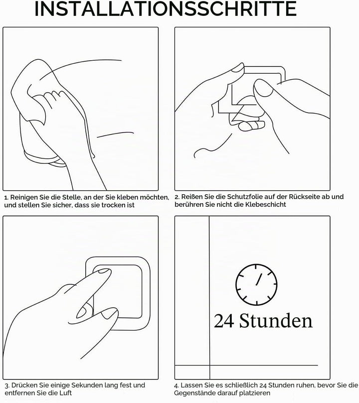 ZUNTO SUS 304 Duschregal, selbstklebend, Ablage für Badezimmer, Schwarz 1 Pack Schwarz, 1 Pack Schwa