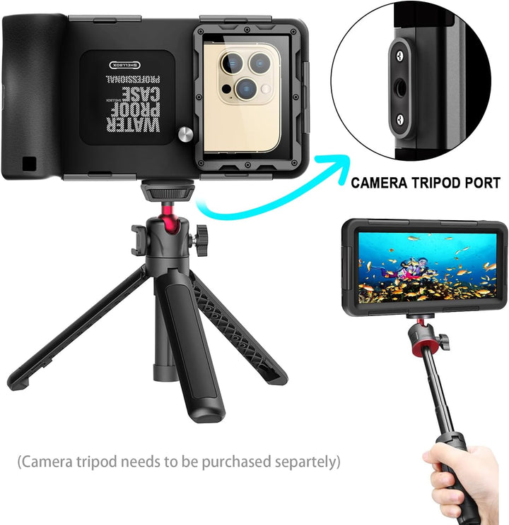 ShellBox wasserdichte Handyhülle 7.0 Zoll Unterwasser Wasserfeste Handy Wasserschutzhülle Handytasch