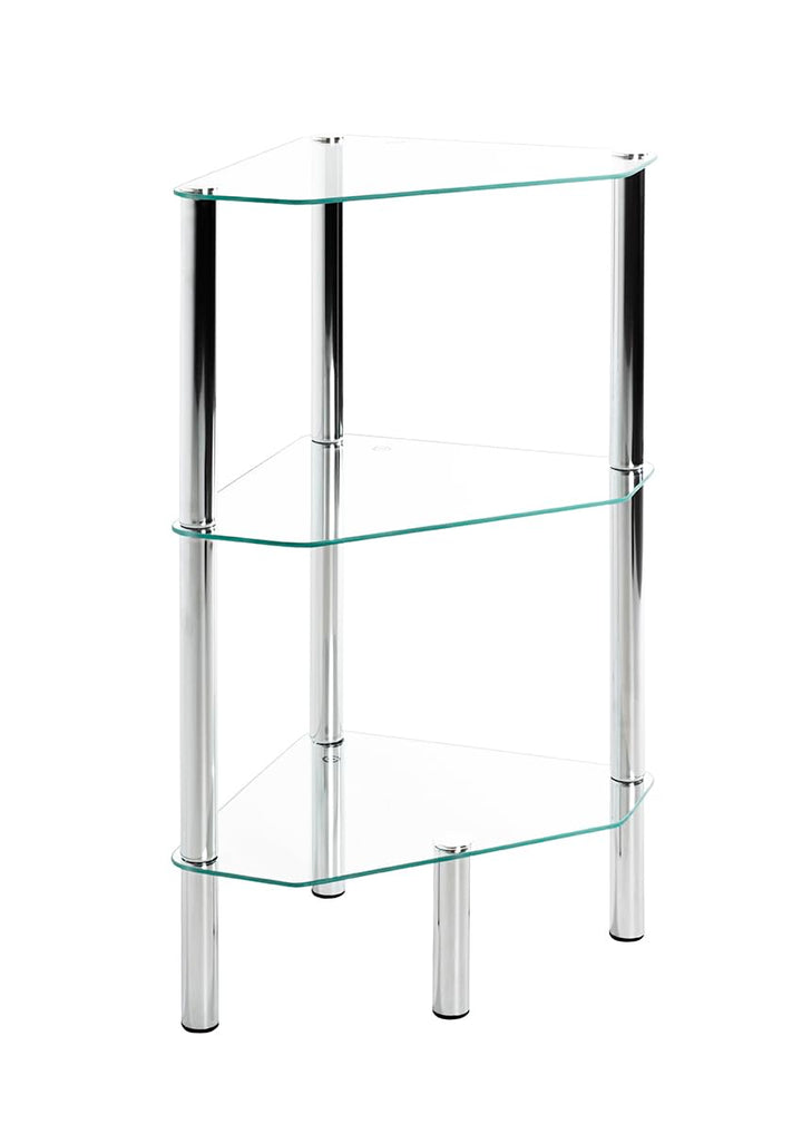 HAKU Möbel Regal, Metall, chrom, B 46 x T 32 x H 77 cm 46 x 32 x 77 cm Chrom, 46 x 32 x 77 cm Chrom