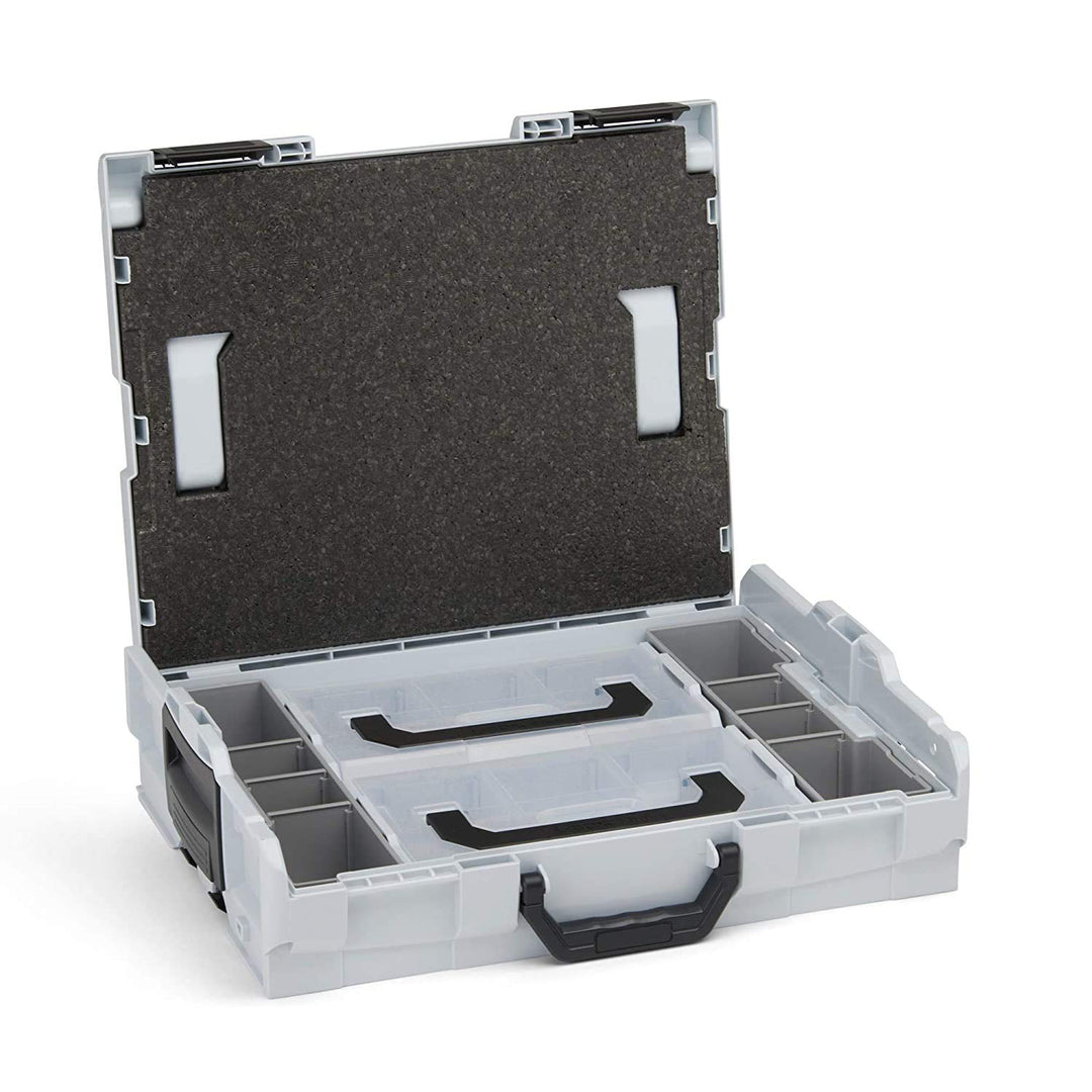 L-BOXX Sortimo 102 | inkl. Insetboxenset 2x Mini | Grösse 1 in Lichtgrau | Werkzeugkoffer klein leer