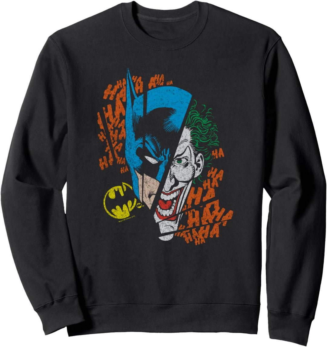 Batman Joker Broken Visage Sweatshirt