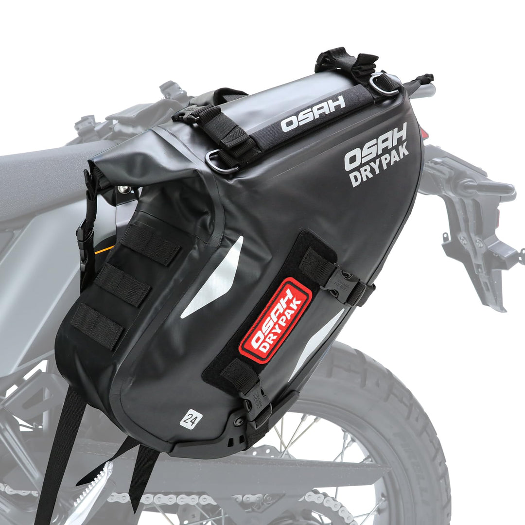 Motorrad Satteltaschen wasserdicht, antivibrationsgeländertaugliche Packtaschen 48L, für die meisten