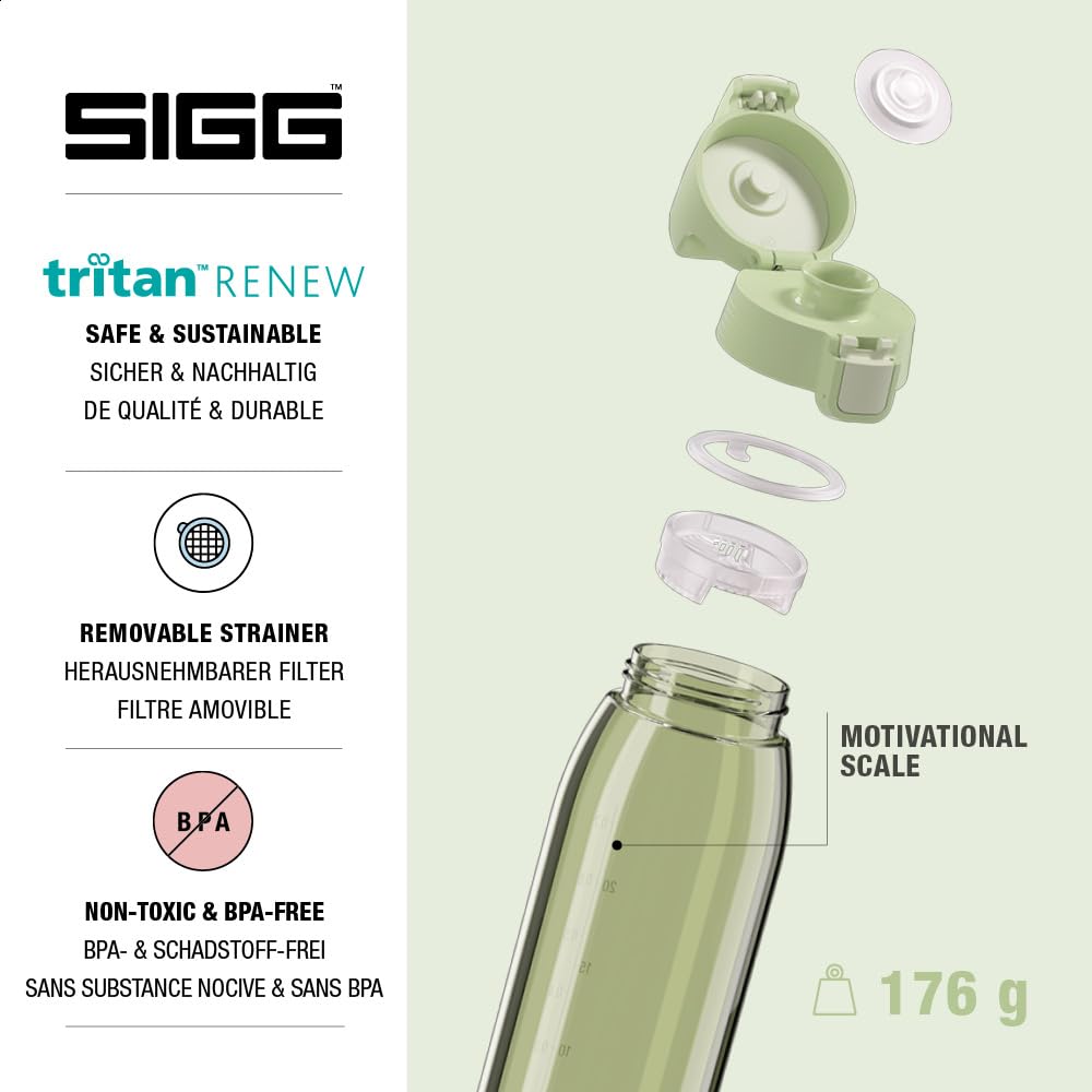 SIGG - Tritan Trinkflasche - Total Color ONE ONE - Für Kohlensäurehaltige Getränke Geeignet - Spülma