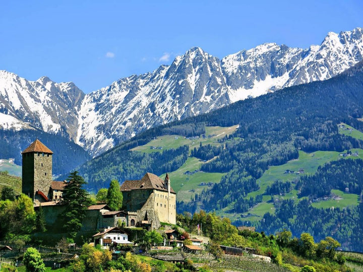 CALVENDO Puzzle Schloss Tirol bei Meran 1000 Teile Lege-Grösse 64 x 48 cm Foto-Puzzle Bild von Gisel