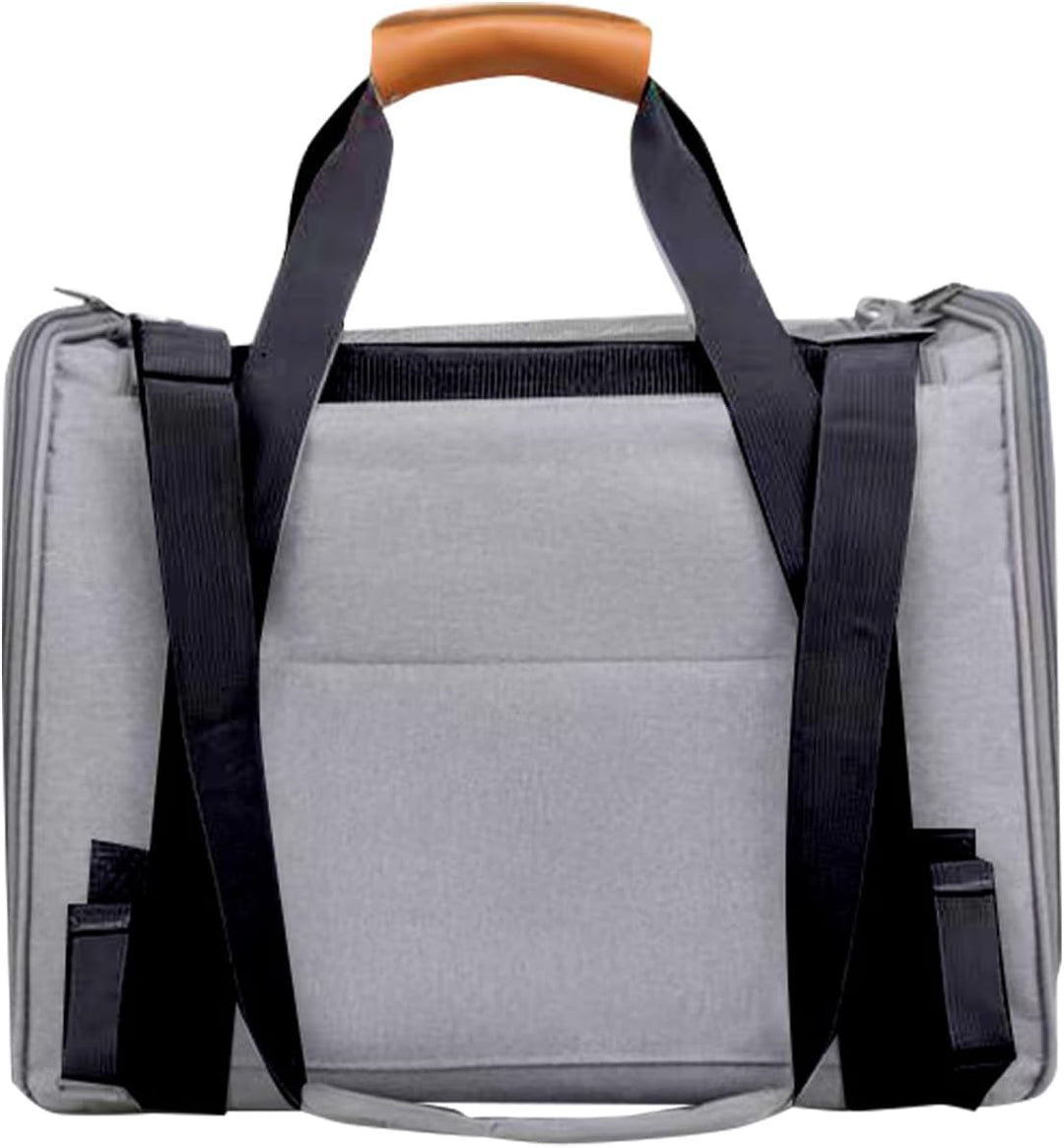 Katzentransporttasche Faltbar für Katzen &amp; Kleine Hunde, 45 × 33 × 35 cm (Grau), Grau