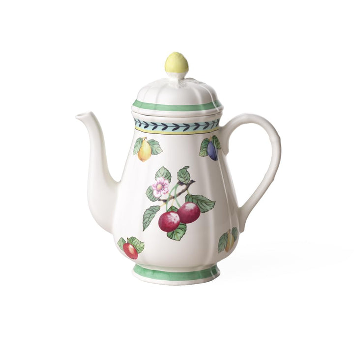 Villeroy &amp; Boch French Garden Fleurence Kaffeekanne, 1,25 Liter, Premium Porzellan, Weiss/Bunt 1.25