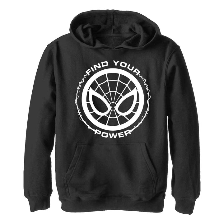 Marvel Jungen Spider-man Classic Spider Power Kapuzenpulli, Schwarz, S
