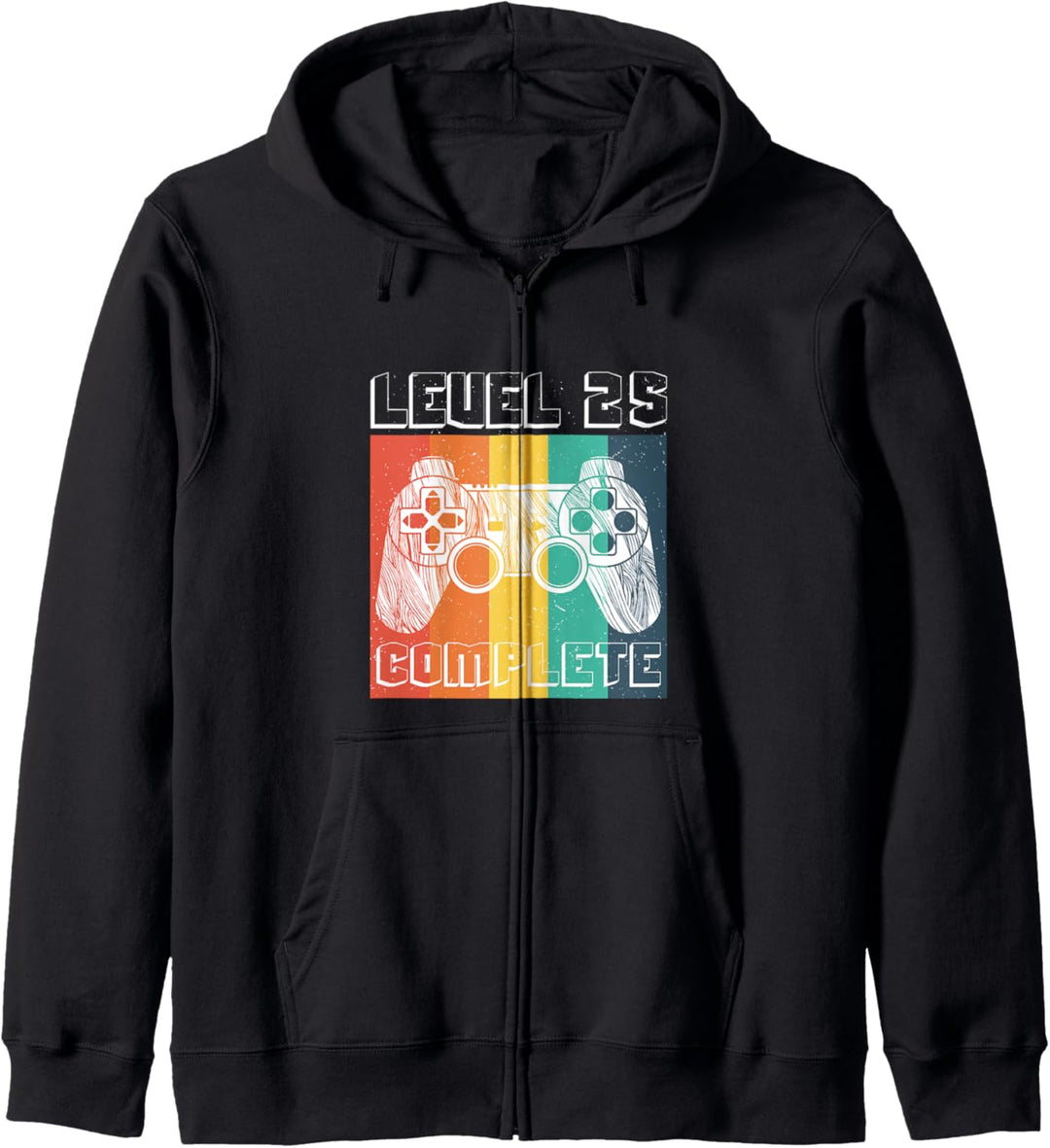 Level Complete Game Controller 25 Geburtstag Geschenk Gamer Kapuzenjacke