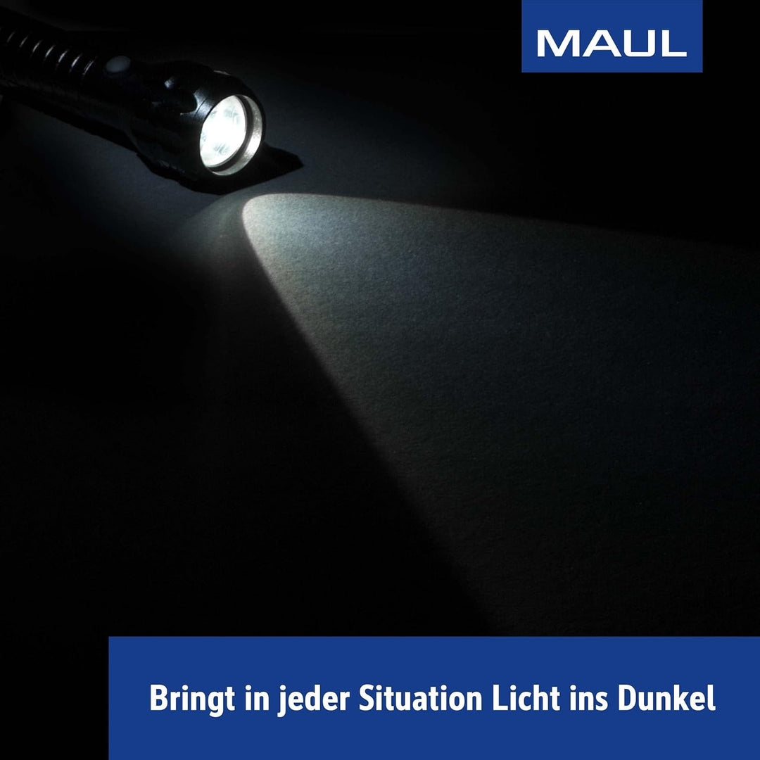 MAUL LED-Taschenlampe MAULkronos M – outdoor-taugliche mittelgrosse LED Taschenlampe für die profess
