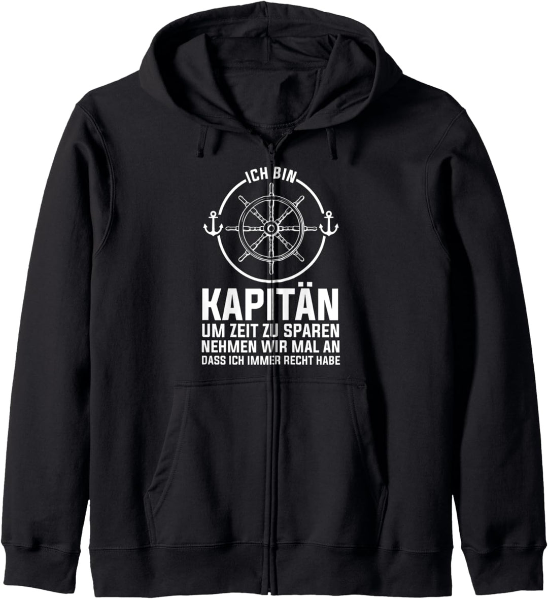 Kapitän Schiff Segeln Kapuzenjacke
