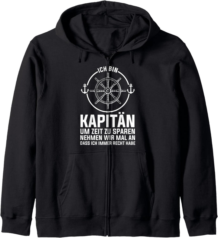 Kapitän Schiff Segeln Kapuzenjacke