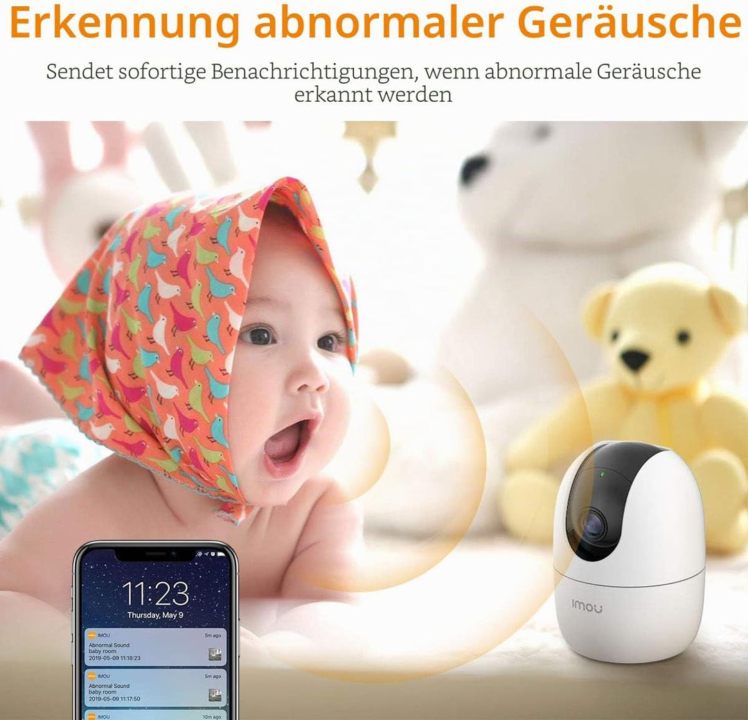 Imou Ranger 2 5 MP (IPC-K2EN-5H2W) - Motorisierte WLAN-Dome-Kamera mit 5 MP verfügt über IA, Selbstt