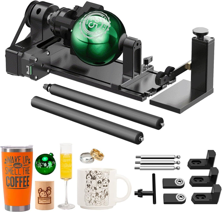 xTool RA2 Pro für xTool P2, D1 Pro, F1, S1 und die meisten Lasergravierer, Backenfutter rotierend, Y