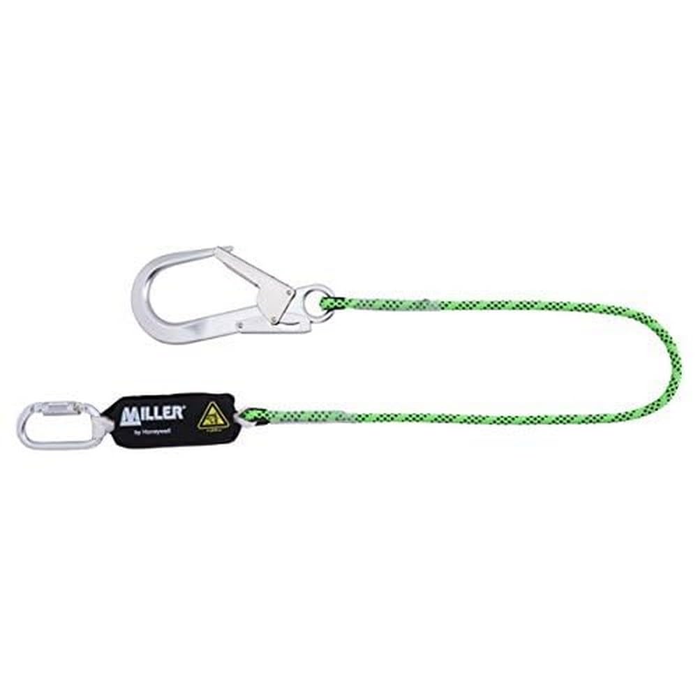 Honeywell 1032379 Miller Shock Absorbing Lanyard Kernmantel 1,5M with 1Qt and 1Go65 Edge Tested 1,5m