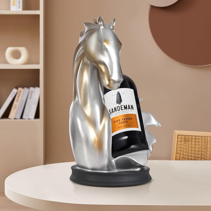 Weinflaschenhalter Weinregale Tischplatte Pferdestatue als Zuhause Küche Weinkeller Dekorative Aufbe